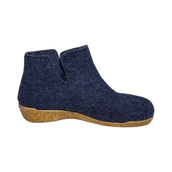 TAOS Woolly Boolly Navy Blue Ankle Boots Booties Shoes Women's Size 38, US 7/7.5 - Picture 4 of 9